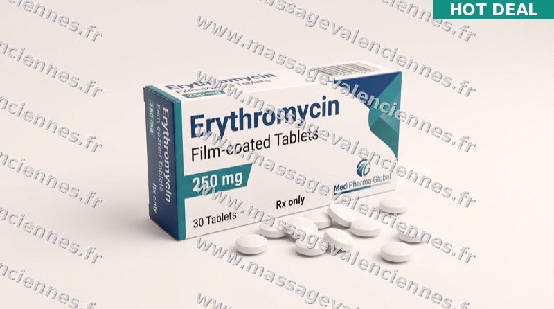 Avis d'experts sur Érythromycine 500mg — guide d'achat complet dès 0,44€ en France
