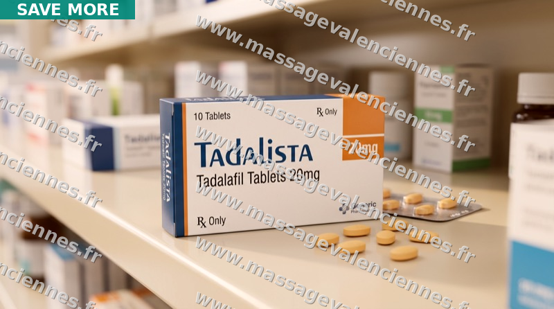 Tout sur Tadalista — efficacité, effets secondaires et tarifs | À partir de 0,55€